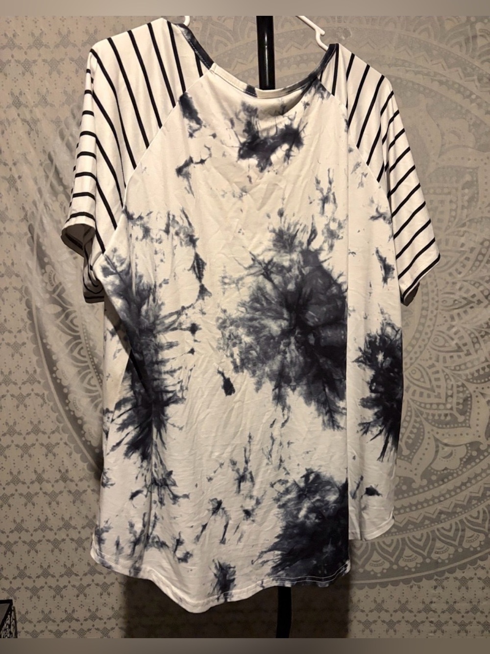 π Western Boho Tie Dye Stripe Raglan Tee Shirt | 2XL π€ - Picture 2 of 4